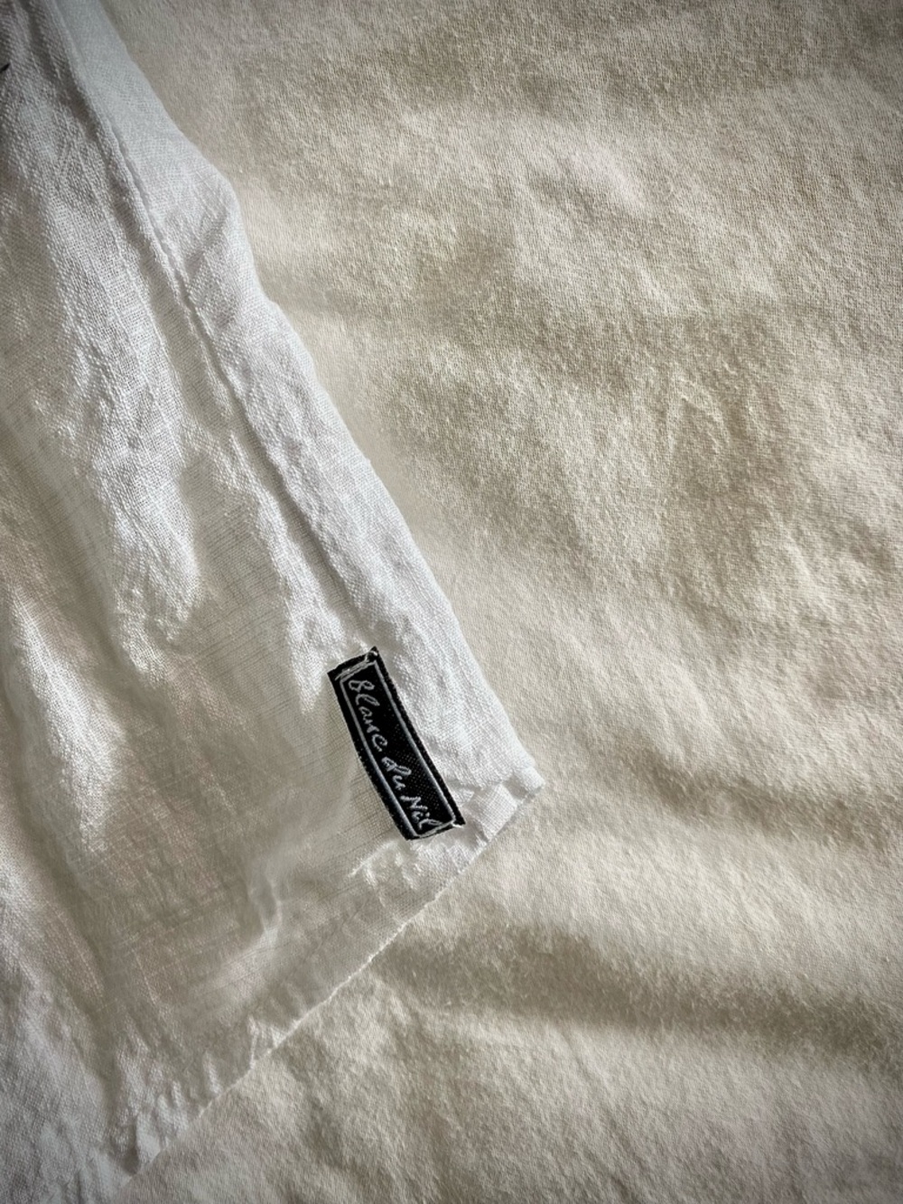 Blanc du Nil White Cotton Textured Button-Up Shirt - Picture 6 of 6